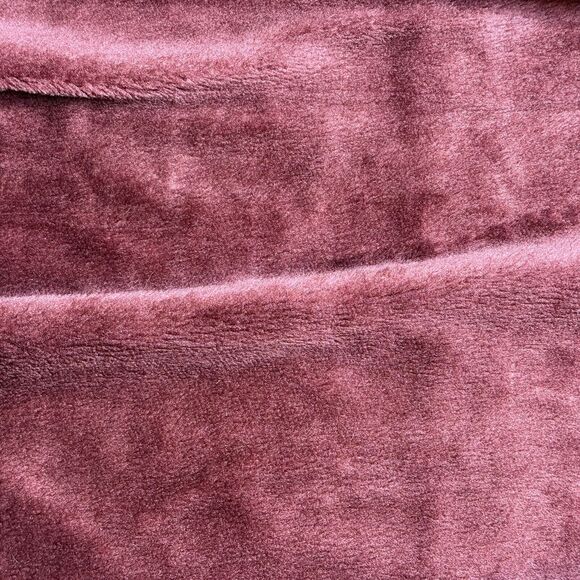 Vintage London Fog Maincoats Removable Faux Fur Lining Mauve Trench Belted Sz 12 - Picture 10 of 10